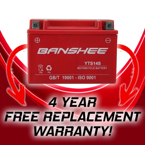 Banshee YTZ14S Motorsports Battery Compatible with Yamaha XVS950CT V Star 950 Tourer